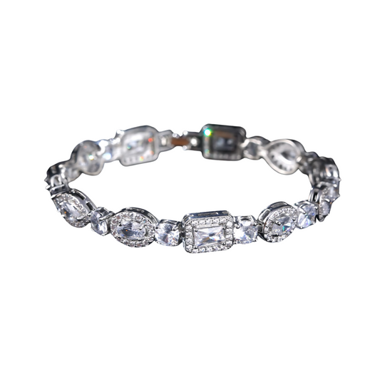 Luxury Silver Rectangle Bracelet