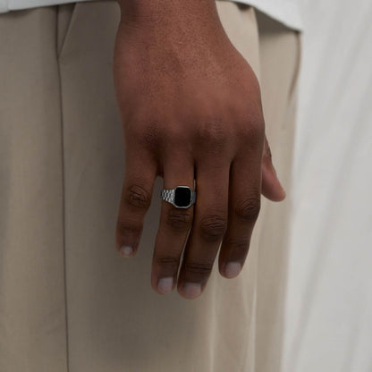 Watch Black Ring (Silver)