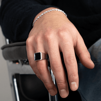 Flat Signet Ring (Silver)